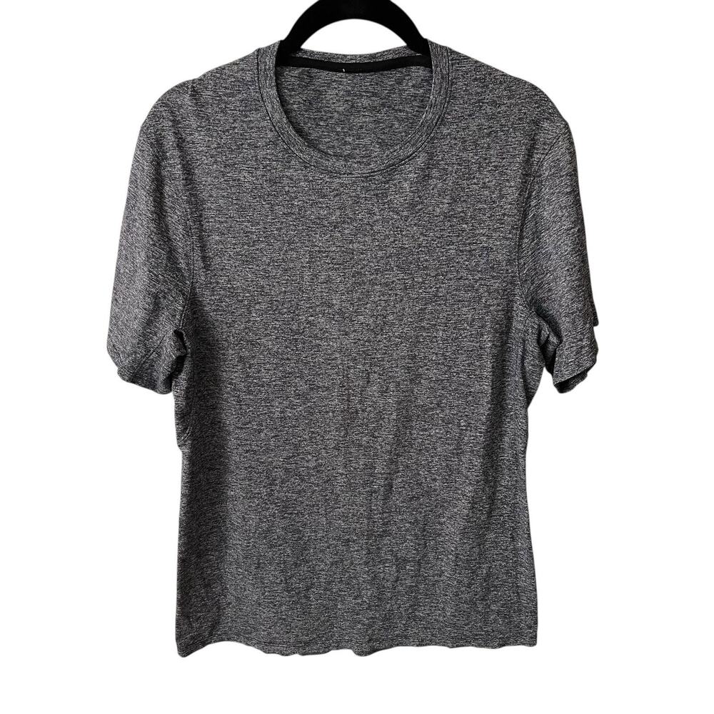 Lululemon Mens Small T-Shirt Activewear Top Tee Heathered Blue Short Sleeve Run